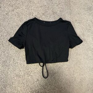 Black Cropped Top